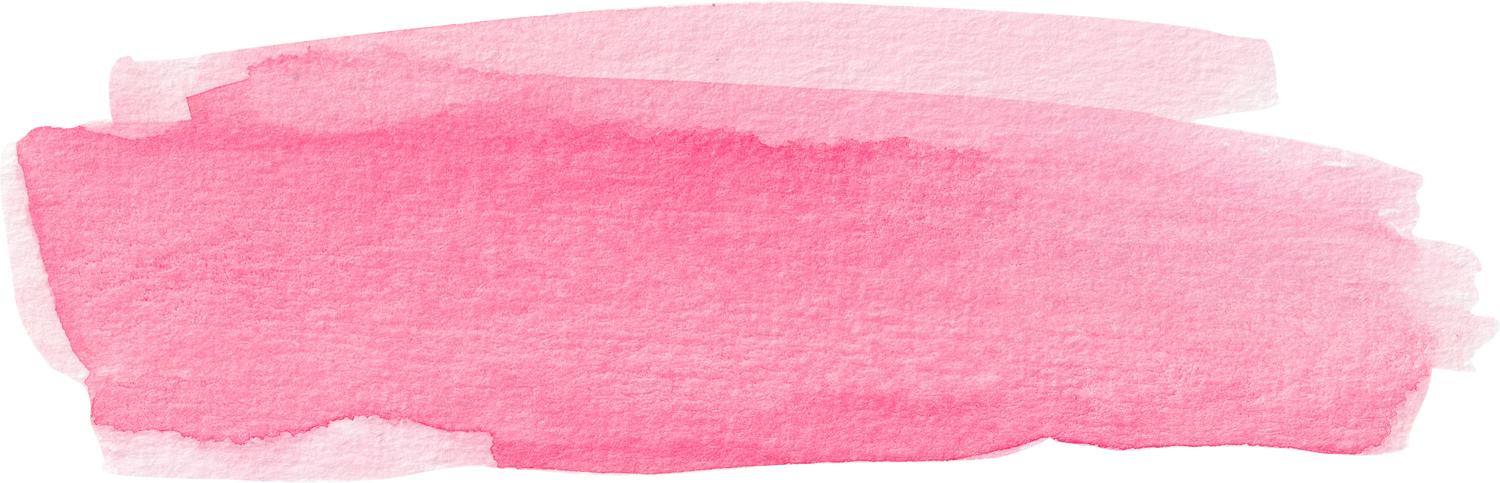 watercolor pink brush stroke